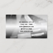 Carte de visite haltère inspiré de gym (Dos)