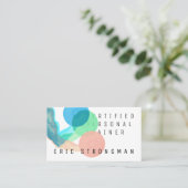 Carte De Visite Haltérophilie professionnelle d'art abstrait (Debout devant)