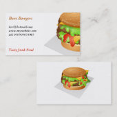 Carte De Visite Hamburger (Devant / Derrière)