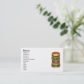 Carte De Visite hamburger (Debout devant)