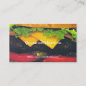 Carte De Visite Hamburger de luxe double au fromage (Dos)