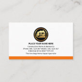 Carte De Visite Hammers On Brick Wall Building (Dos)