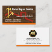 Carte De Visite Hammers On Brick Wall Building (Devant / Derrière)