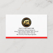 Carte De Visite Hammers On Wire Mesh Building (Dos)