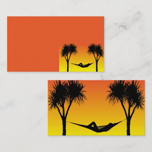 Carte De Visite Hammock (Devant / Derrière)