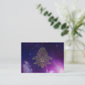 Carte De Visite *~* Hamsa Galaxy Sacred Nebula Cosmic (Debout devant)