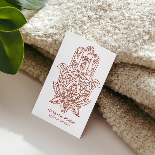 Carte De Visite Hamsa | Rust Wellness massage spa yoga holistique