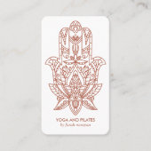 Carte De Visite Hamsa | Rust Wellness massage spa yoga holistique (Devant)