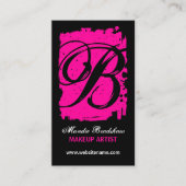 Carte De Visite Hanche et monogramme audacieux (Devant)