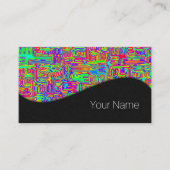 Carte De Visite Hand and Digitally Painted Pattern art 42 (Devant)