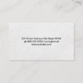 Carte De Visite Hand Drawn Teapot and Cup | Tea Leaves (Dos)