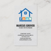 Carte De Visite Hand Tools | General Contractor (Dos)