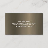 Carte De Visite Hand Tools Icon | Metal Background (Dos)