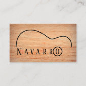 Carte De Visite Handcrafted Custom Guitar Maker (Devant)