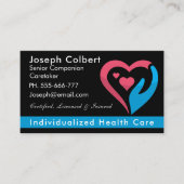 Carte De Visite Handicap Homecare Soins infirmiers foyer à la main (Devant)