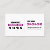 Carte De Visite Handwoman Service double face (Devant)