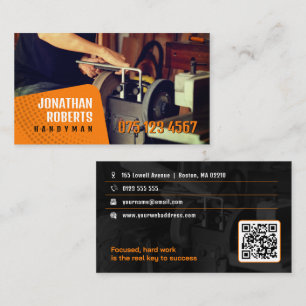 Carte De Visite Handy Man Construction Entrepreneur