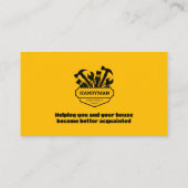 Carte De Visite Handy Man | Construction | Entrepreneur (Dos)