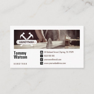 Carte De Visite Handy Man   Construction   Entrepreneur