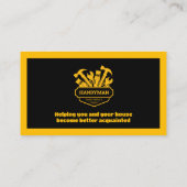 Carte De Visite Handy Man | Construction | Entrepreneur (Dos)