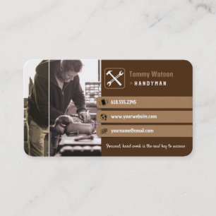 Carte De Visite Handy Man   Construction   Entrepreneur