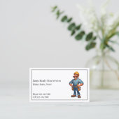 Carte De Visite Handy Man Tool Box Contractor Business Card (Debout devant)
