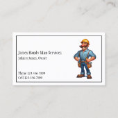 Carte De Visite Handy Man Tool Box Contractor Business Card (Devant)