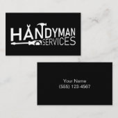 Carte De Visite Handyman (Devant / Derrière)