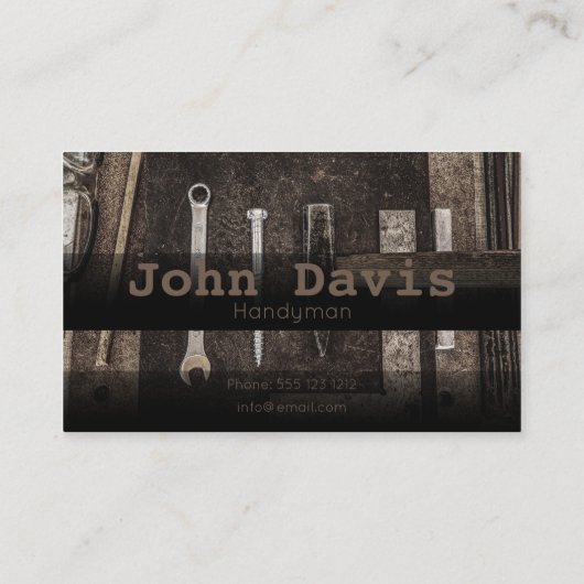 Carte de visite Handyman (Dos)