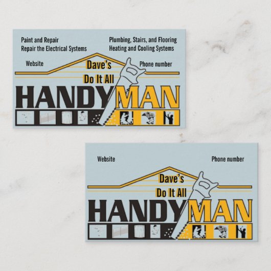 Carte de visite Handyman (Devant / Derrière)