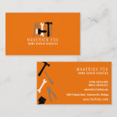 Carte De Visite Handyman Accueil Réparation Nettoyer Moderne Outil (Devant / Derrière)