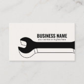 Carte De Visite Handyman Auto Repair Service Cute 3D Wrench (Devant)