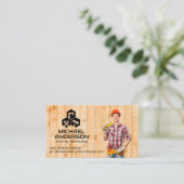 Carte De Visite Handyman avec ceinture d'outil | Réparations domes (Debout devant)