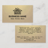 Carte De Visite Handyman avec logo (Devant / Derrière)