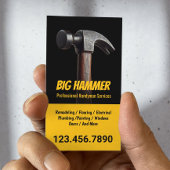 Carte De Visite Handyman Big Hammer Service de réparation