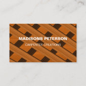 Carte De Visite handyman Bois en bois de charpente Construction (Devant)