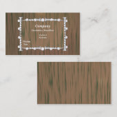 Carte De Visite Handyman bois et ongles (Devant / Derrière)