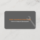 Carte De Visite Handyman Business Card Modern Design (Dos)