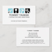 Carte De Visite Handyman Carpenter Home repair Tools Logo (Devant / Derrière)