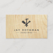Carte De Visite Handyman / Carpenter Outils Accueil Amélioration B (Devant)