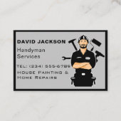 Carte De Visite Handyman / Carpenter Outils Accueil Amélioration B (Devant)