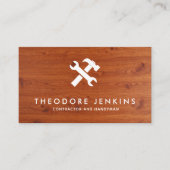 Carte De Visite Handyman Carpenter Repair & Maintenance Service (Devant)