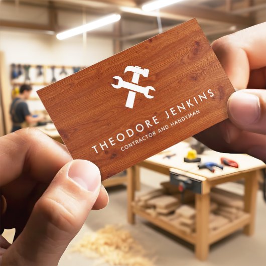 Carte De Visite Handyman Carpenter Repair & Maintenance Service