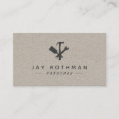 Carte De Visite Handyman / Carpenter Tools Home Improvement (Devant)