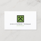 Carte De Visite Handyman, Carpentier, Logo Vert Builder (Devant)