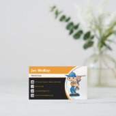 Carte De Visite Handyman | Construction | Entrepreneur (Debout devant)