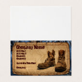 Carte De Visite Handyman, Construction, Entreprises de main-d'oeuv (Extérieur déplié)