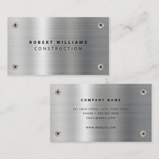 Carte de visite Handyman de construction professio (Devant / Derrière)