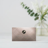 Carte de visite Handyman de marteau en métal écail (Debout devant)