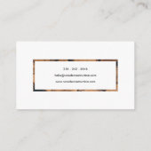 Carte de visite Handyman en bois texturé (Dos)